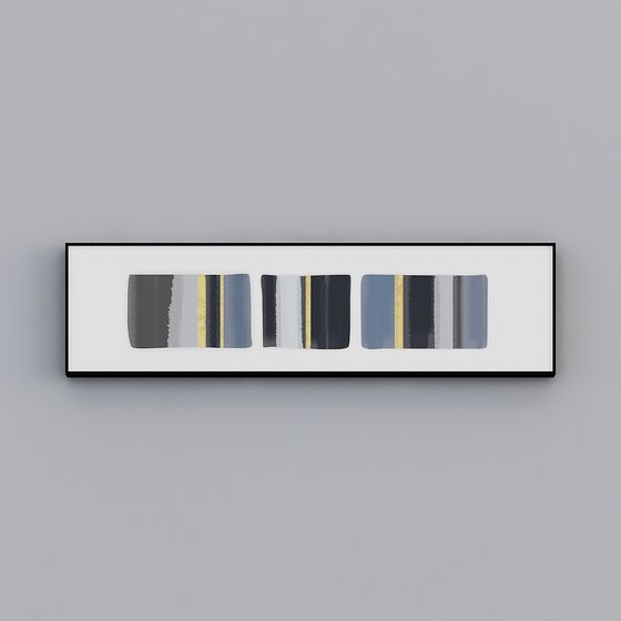 Abstract Frame 3D model in Minimalist Style