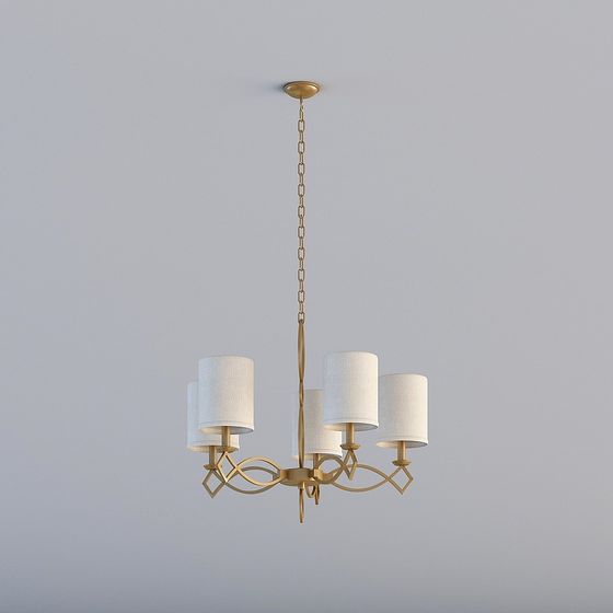 Elegant Modern Chandelier 3D model