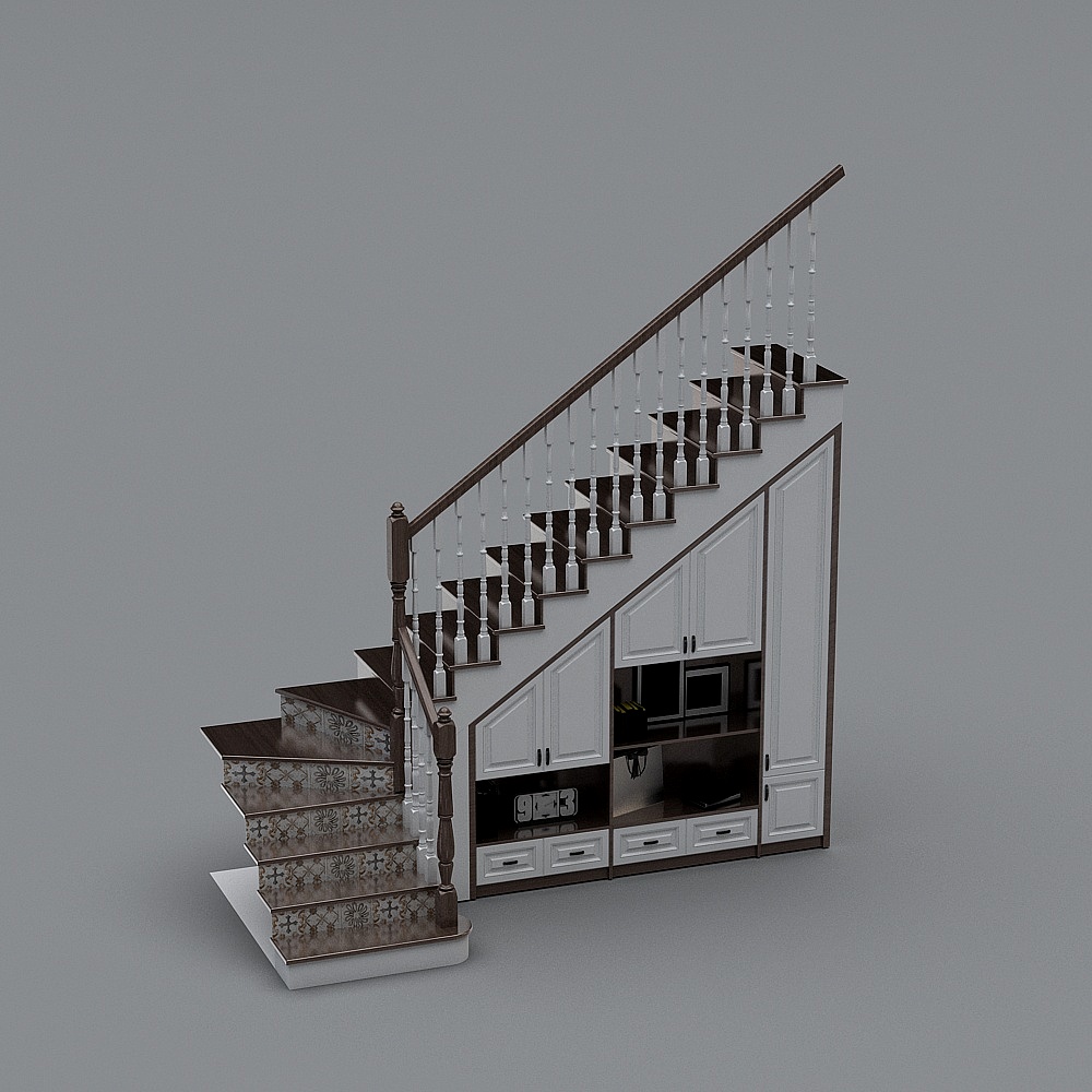 Staircase with cabinet 2