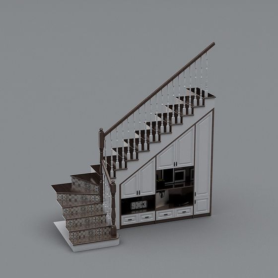 Elegant Staircase 3D Model