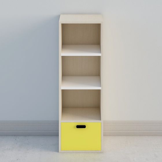 Modern Minimalist Bookshelf 3D model