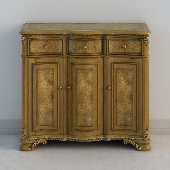 Elegant Vintage Cabinet 3D model for Creative Spaces