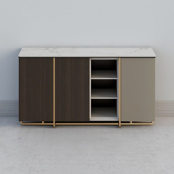 Urban Living Sideboard 3D model for Contemporary Spaces