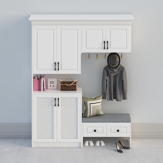 Wall-Mounted Multifunctional Storage Cabinet 3D model