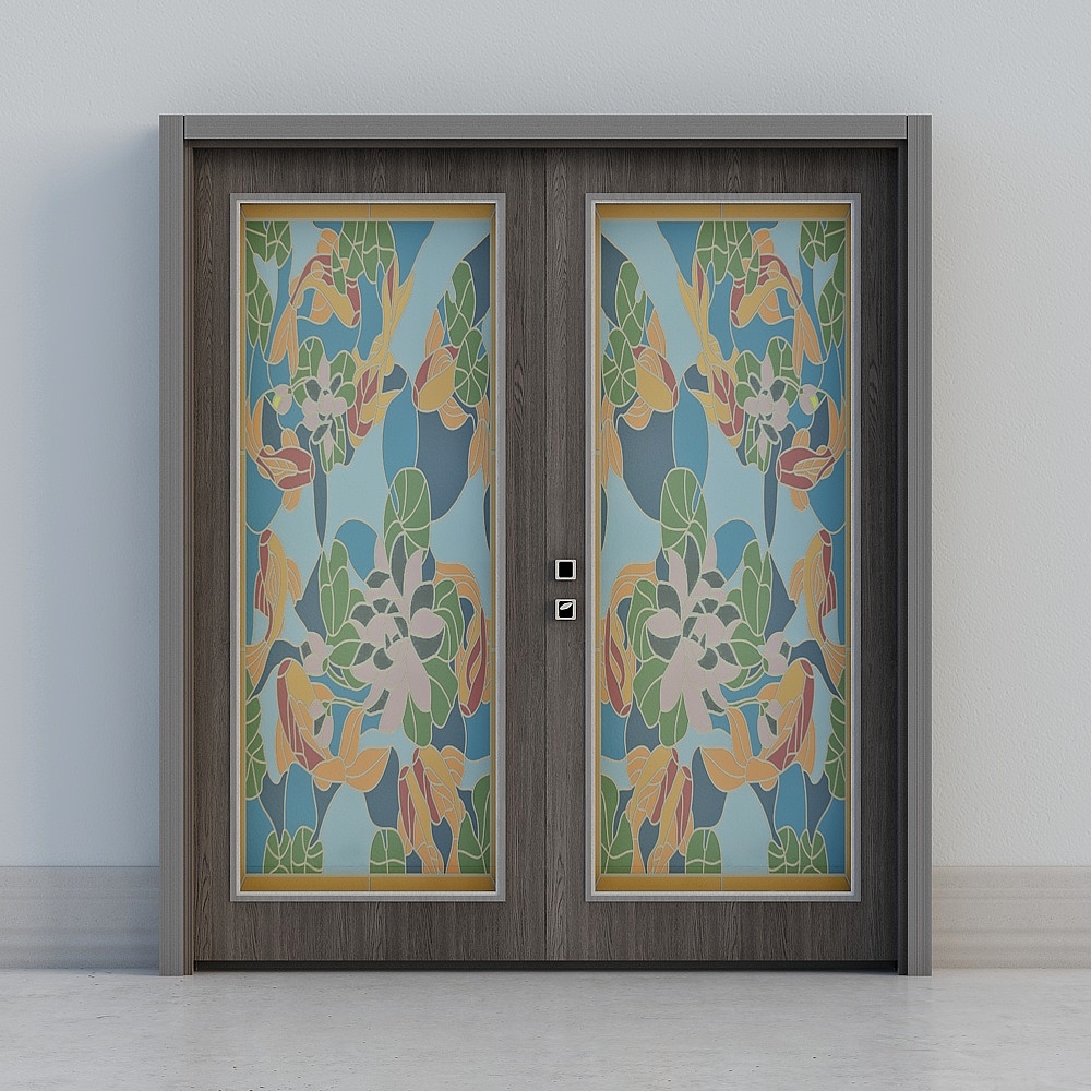 New Chinese Art Indoor Doors , Advanced Grey Series , 3 , 5 , 5 .