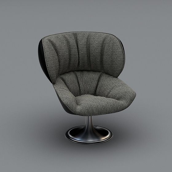 Modern Elegant Swivel Chair 3D model