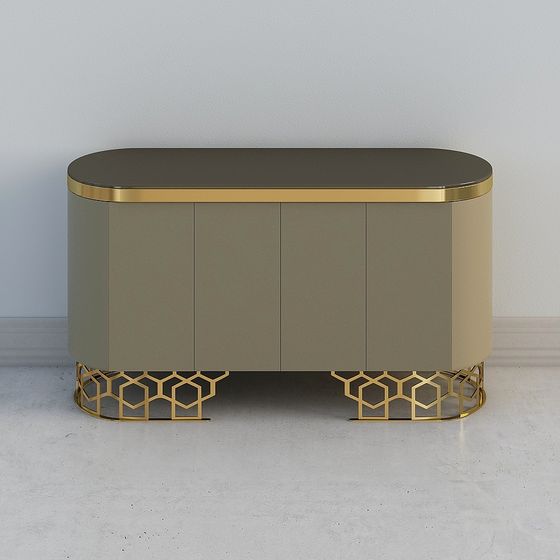 Elegant Console Table 3D model for Modern Interiors