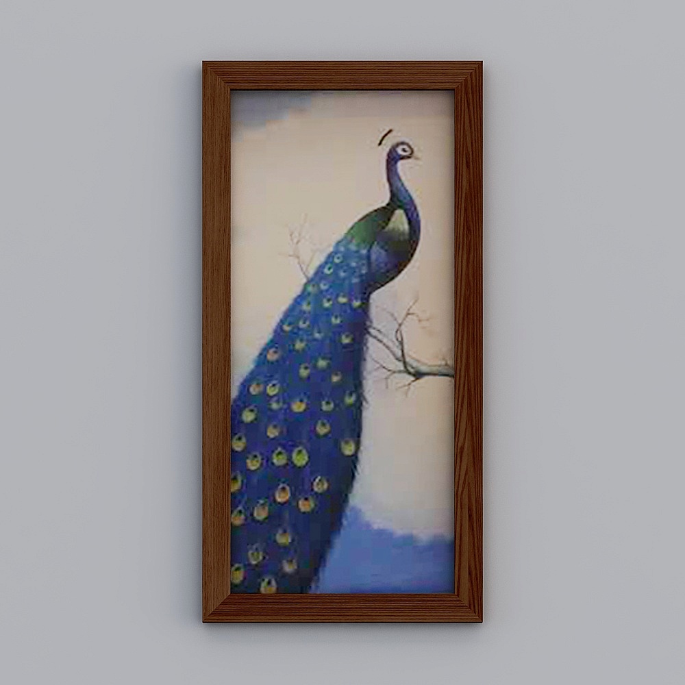 Peacock hanging painting