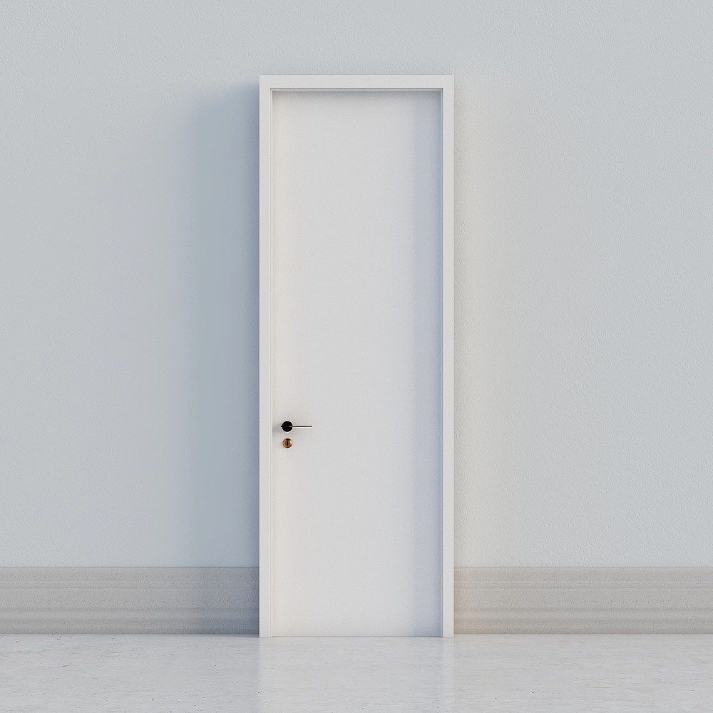 minimal white door