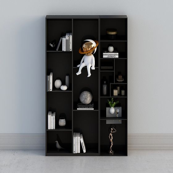 Urban Elegance Bookshelf 3D model for Creative Spaces