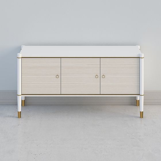 Luxe Sideboard 3D model - Modern Elegance Meets Classic Style