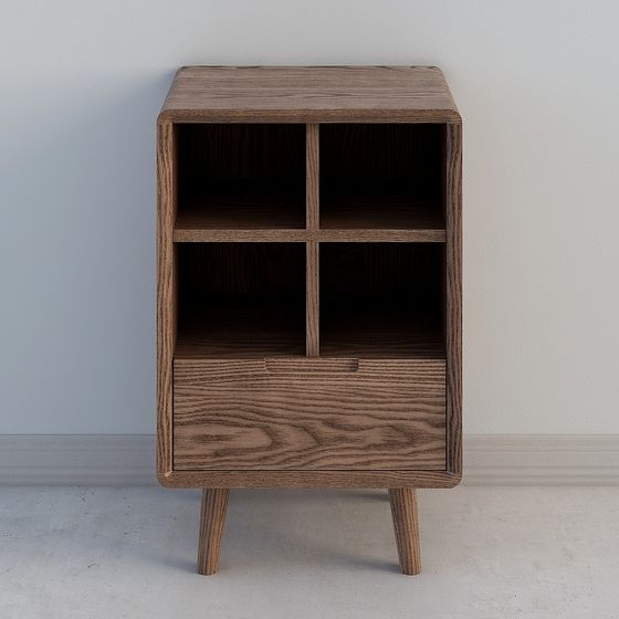 Mid-Century Modern Nightstand 3D model