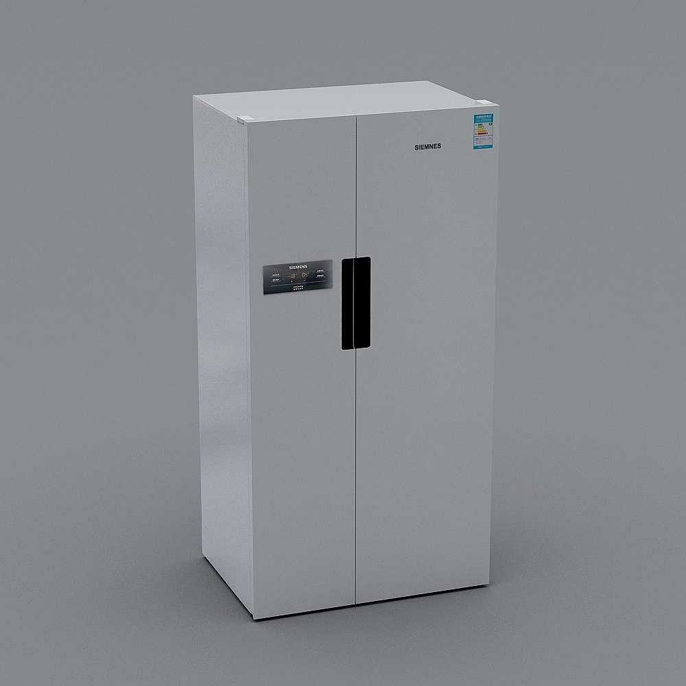 Modern Siemens Refrigerator 3D Model