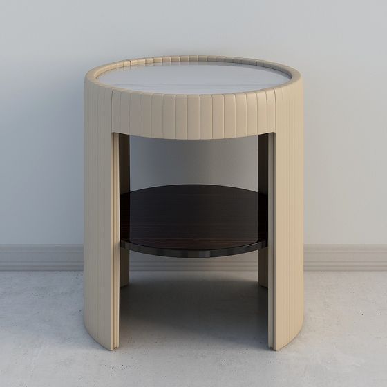 Unique Cylinder Side Table 3D model