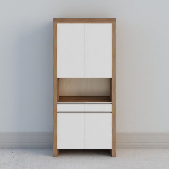 Wood Color Dining Side Cabinet for Elegant Storage