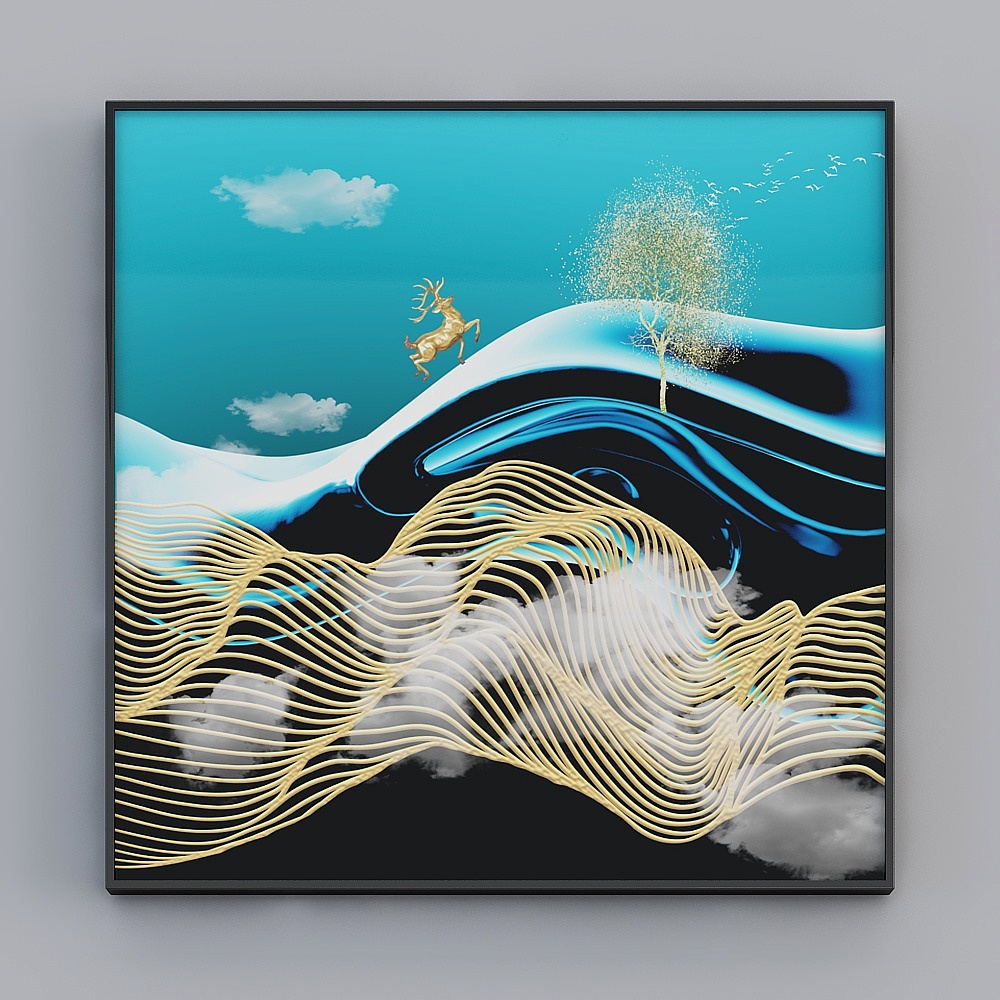 Glorious Fine Paintings - Simple Modern - L-25586 - Abstract Pattern Decorative Paintings