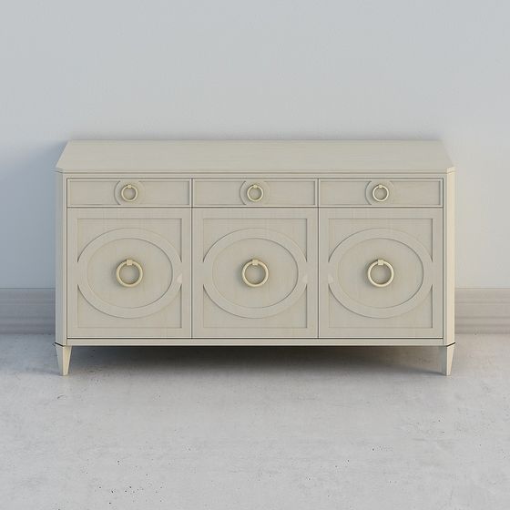 Classic Storage Cabinet 3D Model - Modern Meets Vintage
