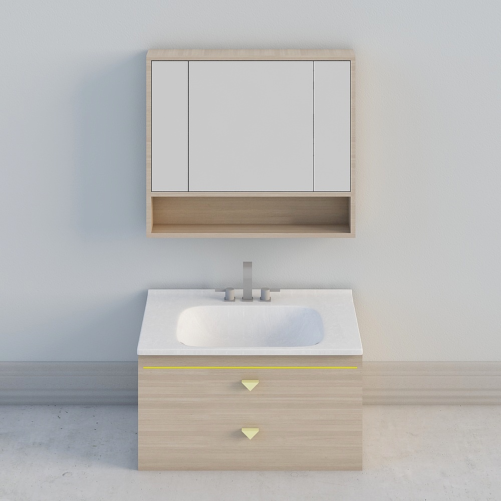 Modern Vanities,Yellow+Black