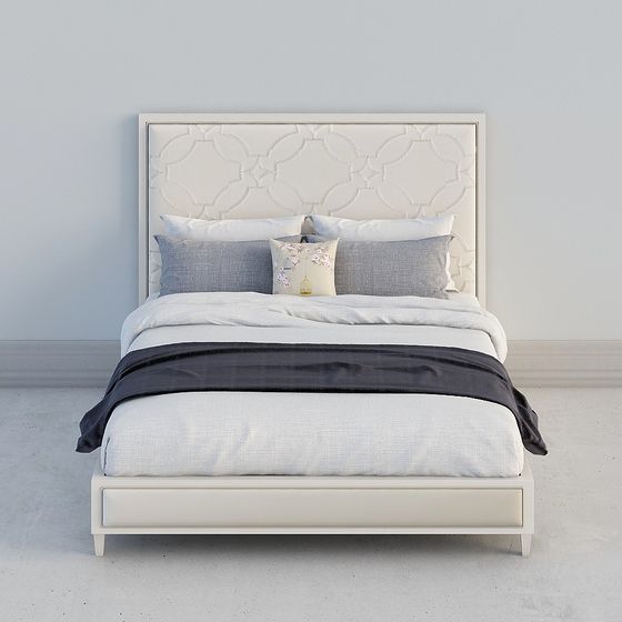 Urban Elegance Bed Frame 3D model