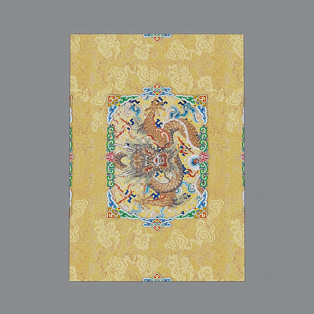 Mystical Dragon in Cloud Sea 3D model