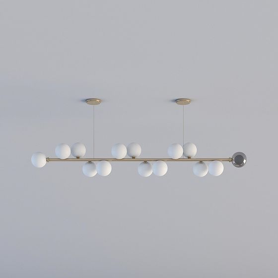 Linear Sphere Chandelier 3D model