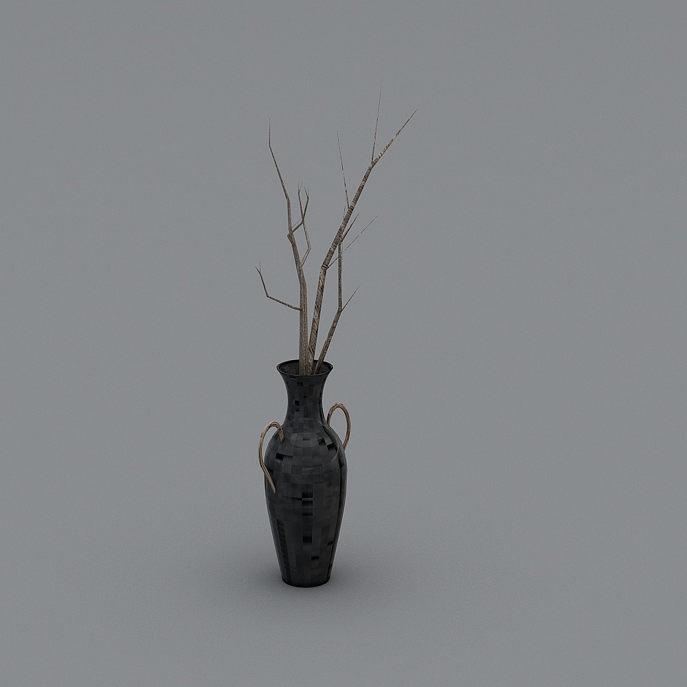 Black vase