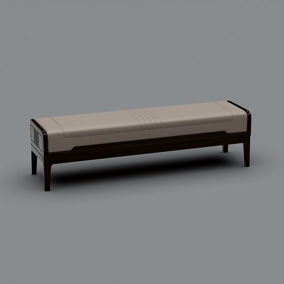 Urban Leisure Bench 3D model