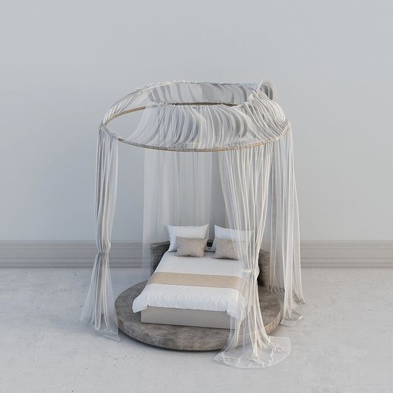 Elegant Dome Bed 3D model