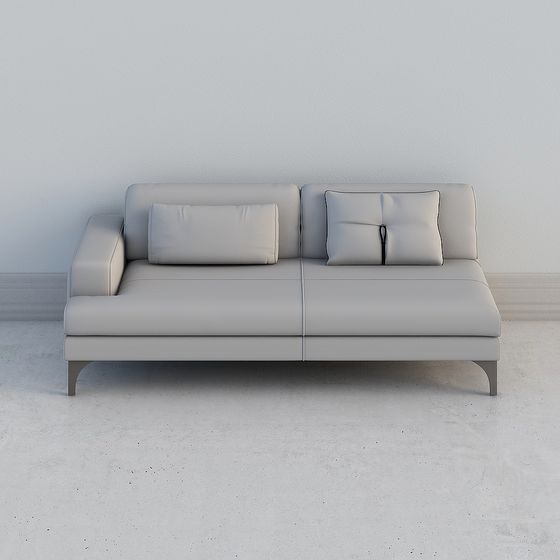 Elegant Minimalist Sofa 3D Model for Home Design
