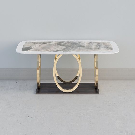 Marble Art Table 3D model