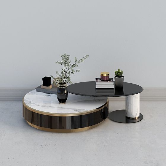 Urban Living Room Coffee Table 3D Model