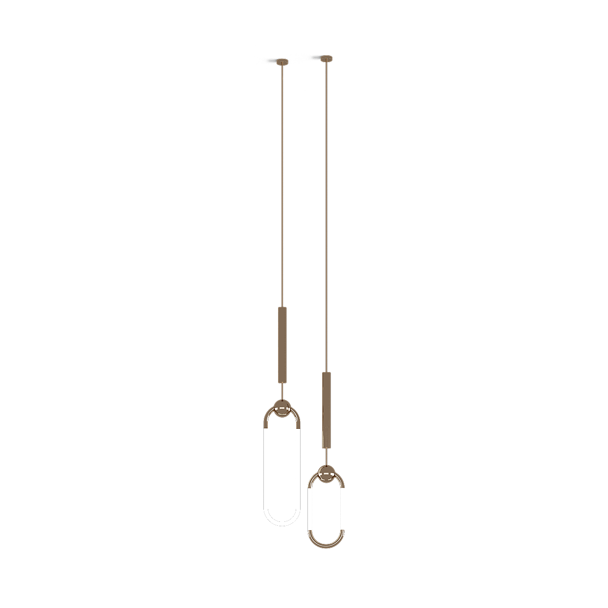 Hanging Art Light 3D Model – Minimalist Metal Design