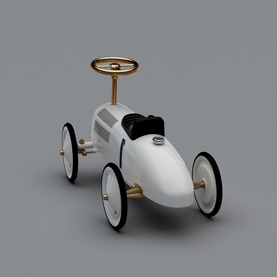 Charming Vintage Toy Car 3D model for Creative Projects
