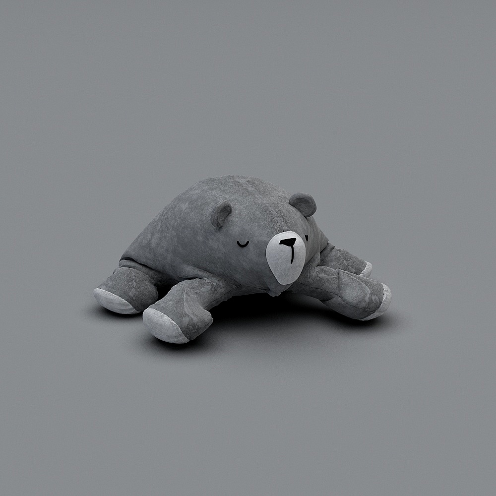 Adorable Low-Poly Yoyo Bear 3D model