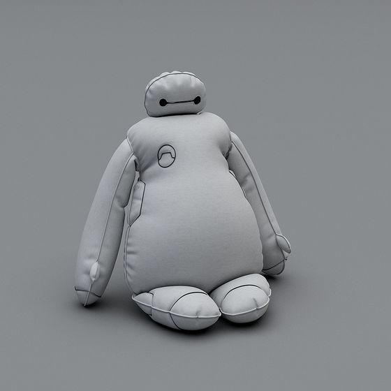 Soft Plush Robot 3D model