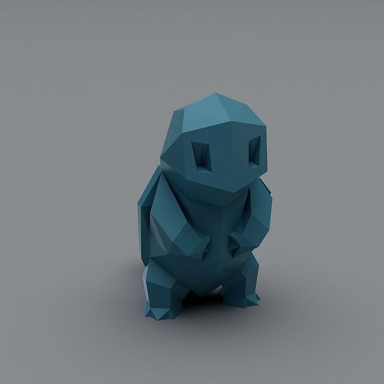Low Poly Monster 3D Model for Creative Design