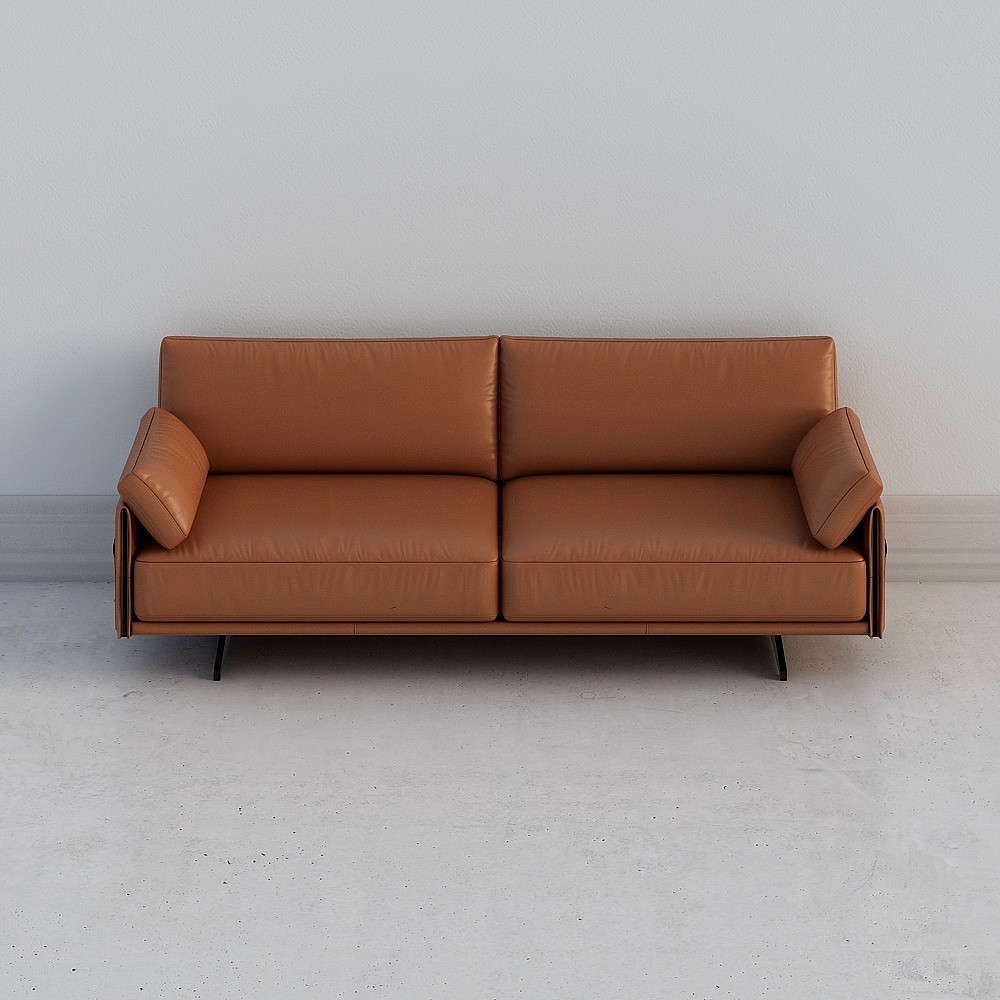 Urban Comfort Low-Poly Sofa 3D model