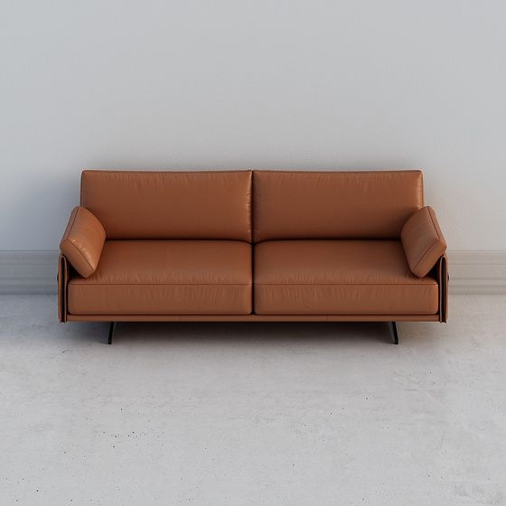 Urban Comfort Low-Poly Sofa 3D model