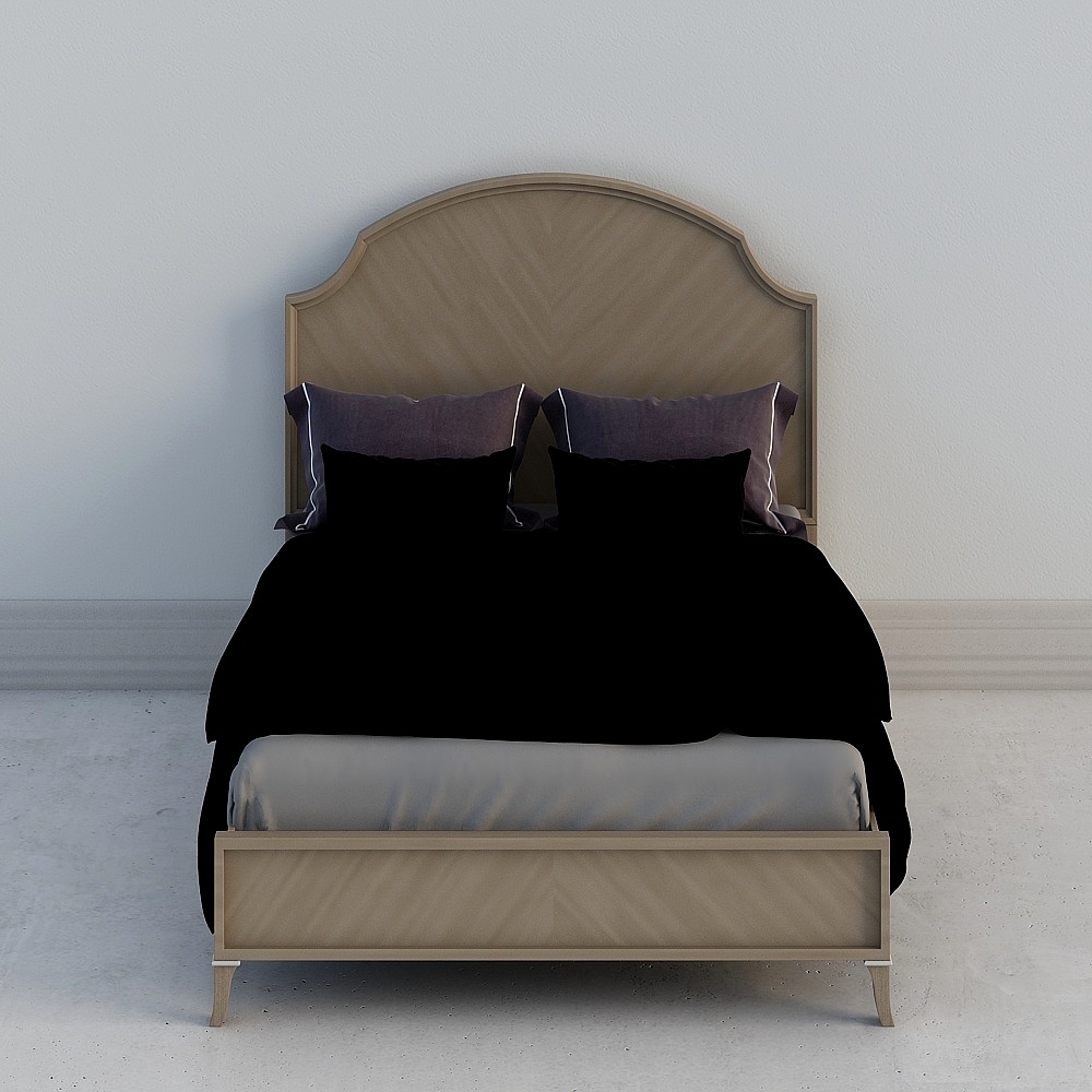 Savannah American 1m 5 bed solid wood feet master bed double size bed light luxury wedding bed 240E-38