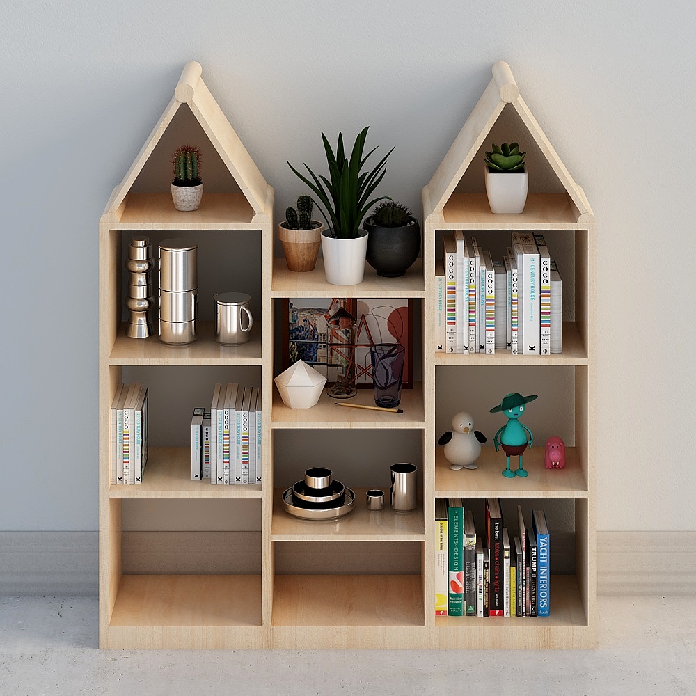 Giá sách tủ kết hợp