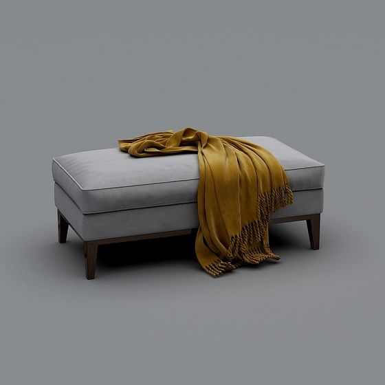 Comfortable Low-Poly Stool 3D model