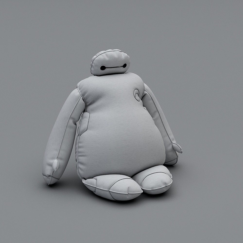 Soft Plush Robot 3D model
