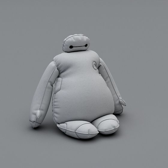 Soft Plush Robot 3D model