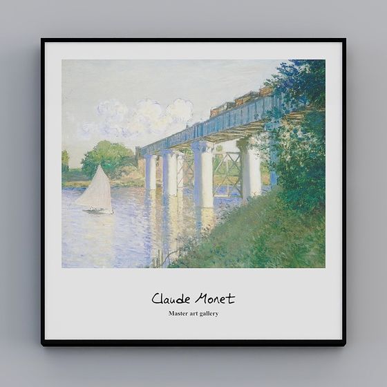 Monet's Waterloo Bridge 3D model