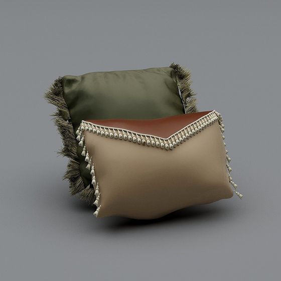 Stylish Low Poly 3D Pillowcase Model for Creative Use