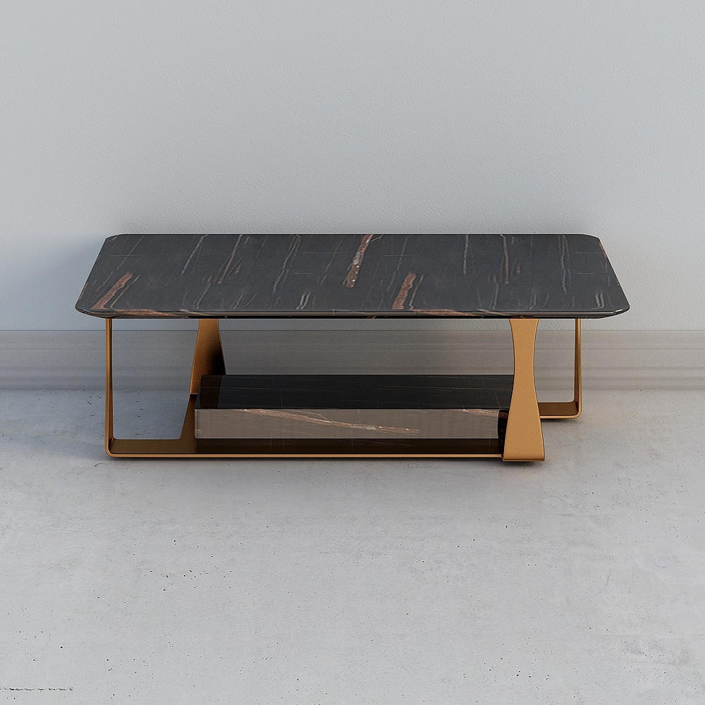 Youving Art Sicilian/Modern Minimalist Coffee Table Square Marble Table 233B-17