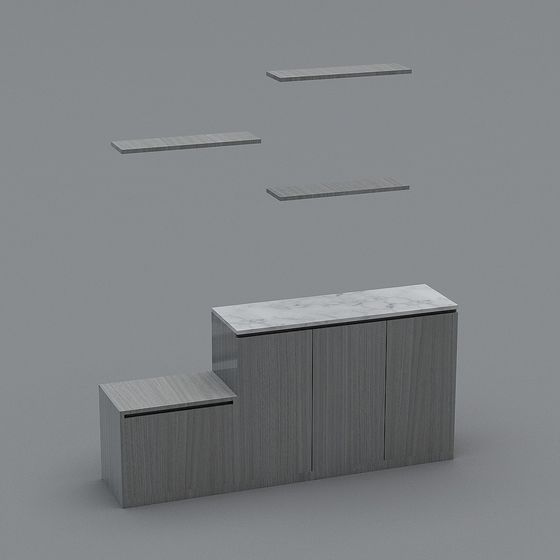 Urban Corner Cabinet 3D model