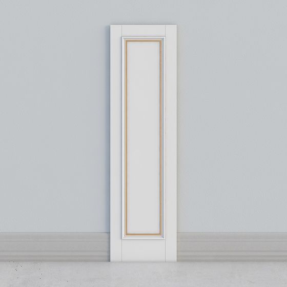 Elegant Narrow Door 3D model for Modern Interiors