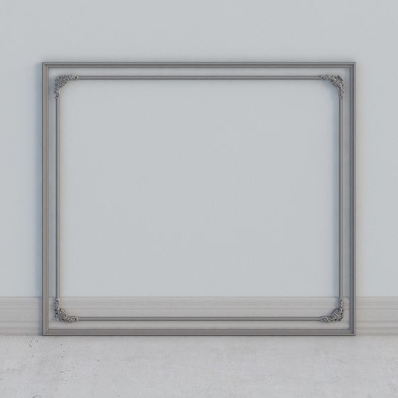 Elegant Vintage Picture Frame 3D model