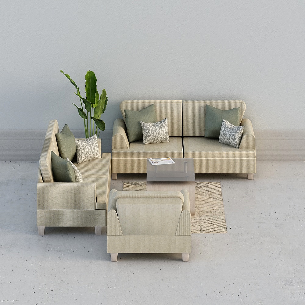 222222222.skp sofa+table+rug